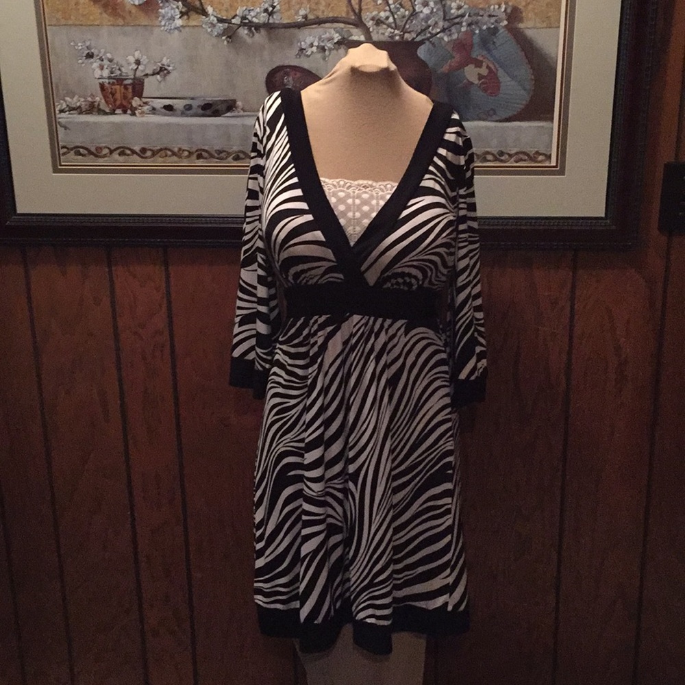 Mymichelle zebra Dress size Medium